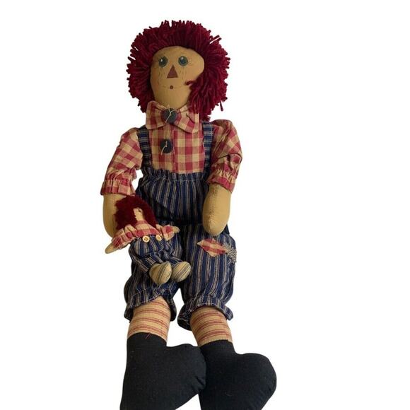 Victorias Country Home Rag Doll Primitive Look Raggedy Andy 23 Inch - Picture 2 of 7